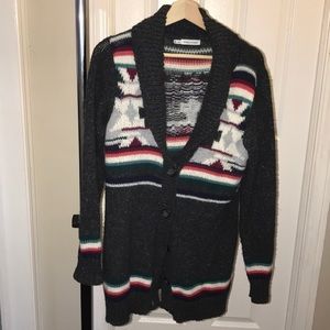 Maurice’s ethnic print cardigan SZ 0 Plus
